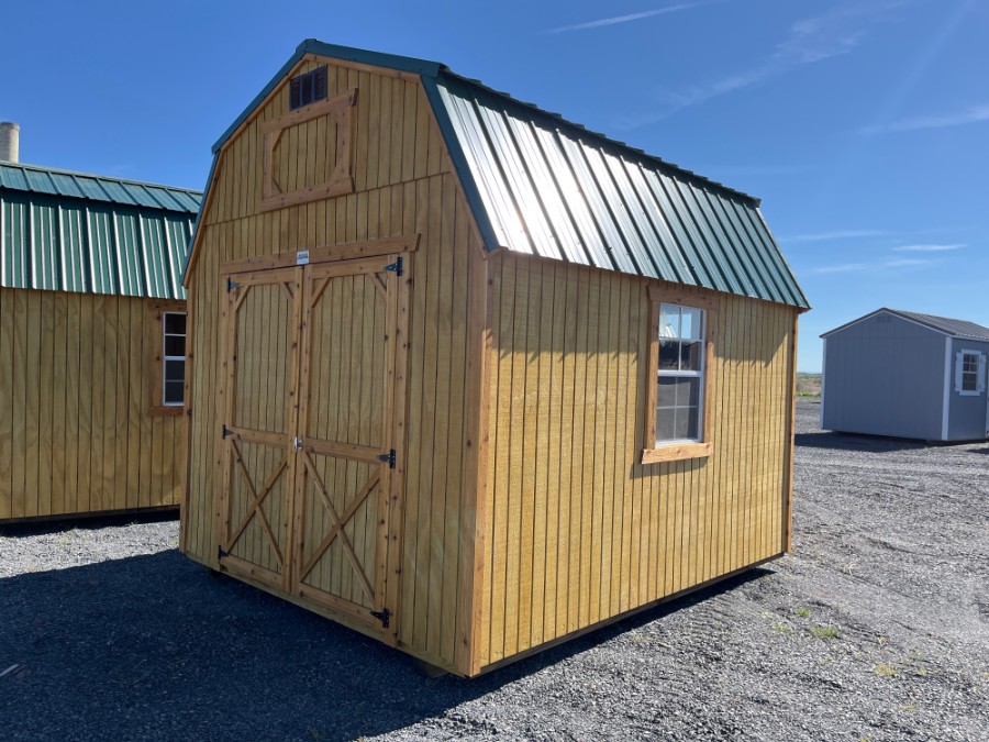 10x12 Natural Sided Lofted Barn with lots of light