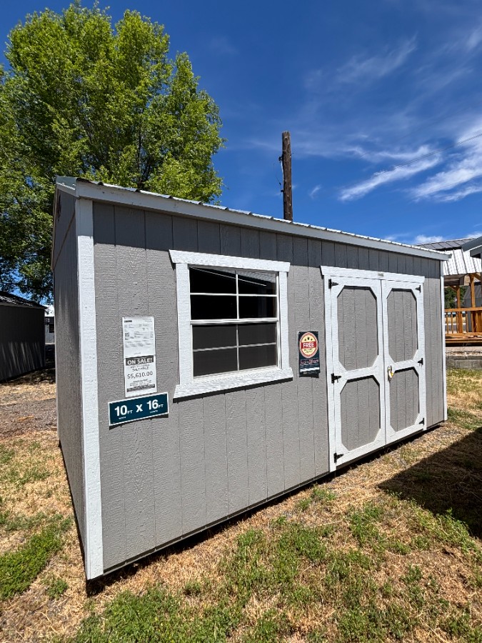 Cute side entry 10x16 Utility Shed